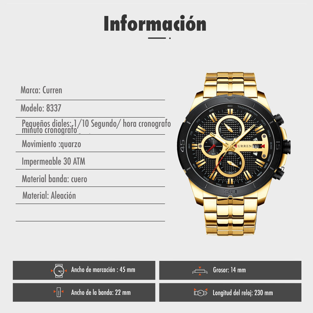 Reloj Curren 8337 – Precisión y Estilo en Cada Segundo