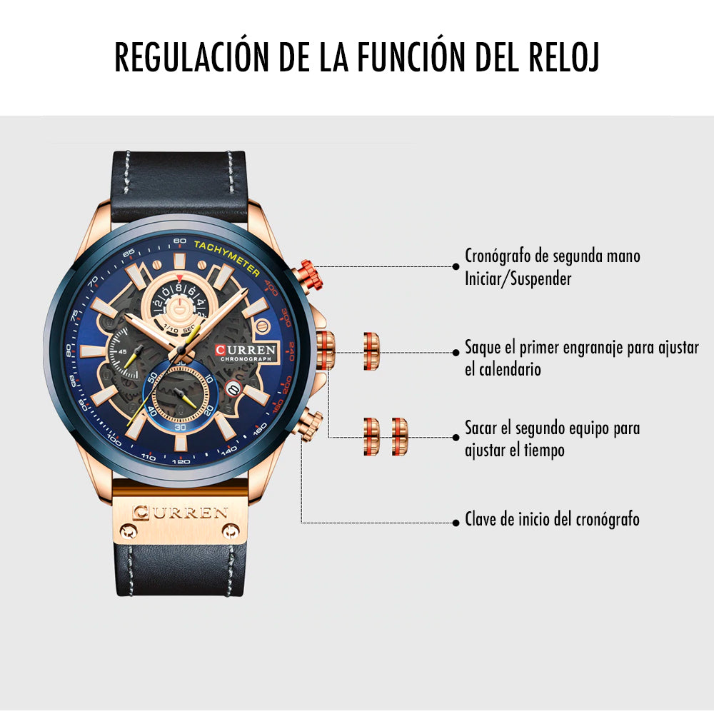 Reloj Curren 8380 – Estilo, Precisión y Resistencia