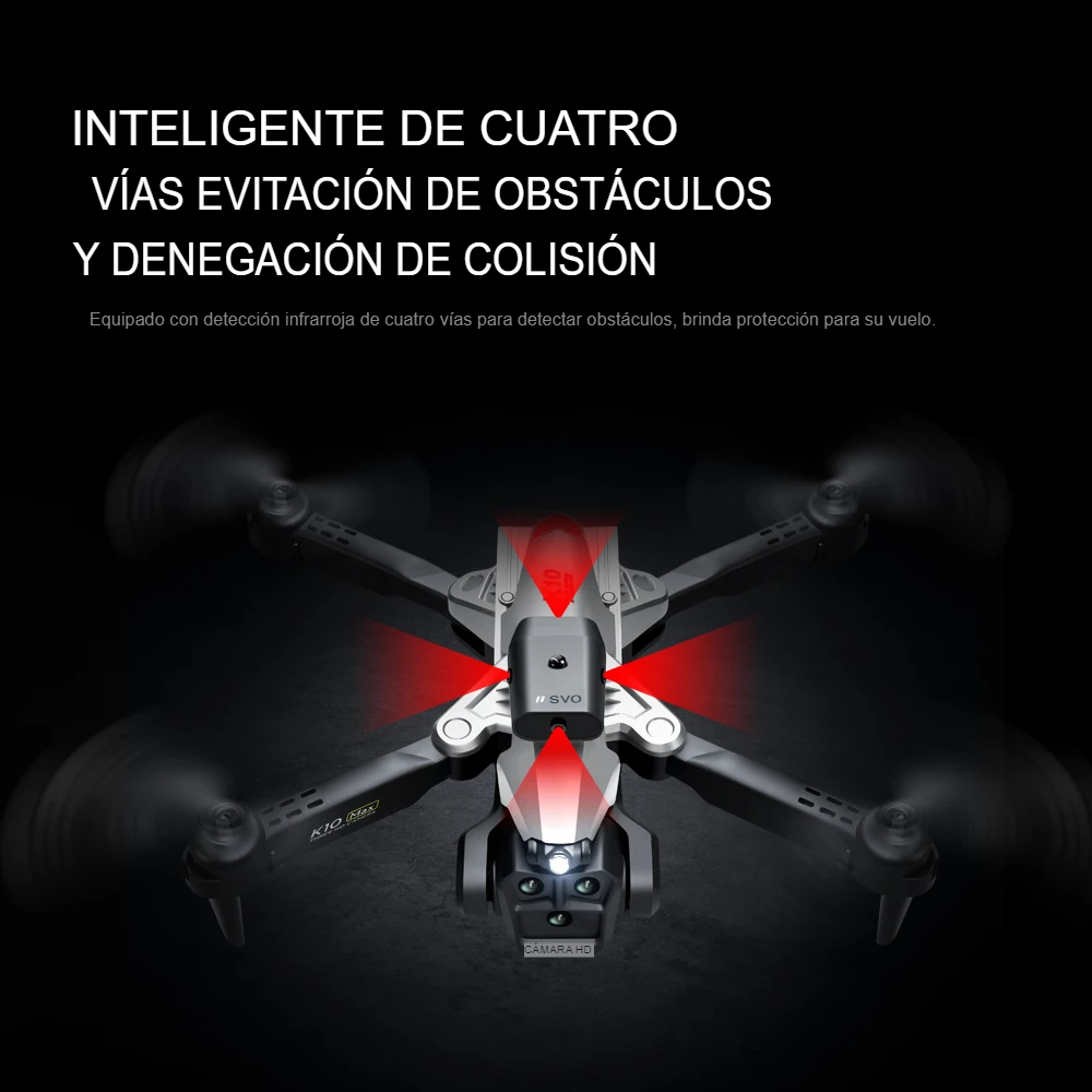 K10 Max Pro: Dron 4K con GPS y Evitación Inteligente